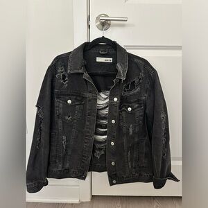 Topshop Moto distressed denim jeans